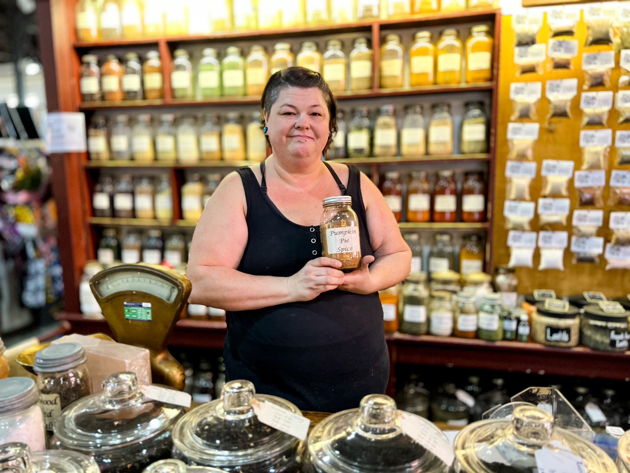 310497084_10151858663124984_3358282194779669438_n The Herb Shop</p>
<p>By the ounce or the pound, from the ordinary to the more exotic, The Herb Shop boasts a wide array of herbs and spices to help you create any dish in your culinary repertoire. They offer more than 250 herbs and spices, as well as more than 60 offerings of loose and bagged teas to enjoy. Be sure to visit their charming apothecary-style stand, as well, for a variety of flavored pasta, soup mix, and hot sauce!