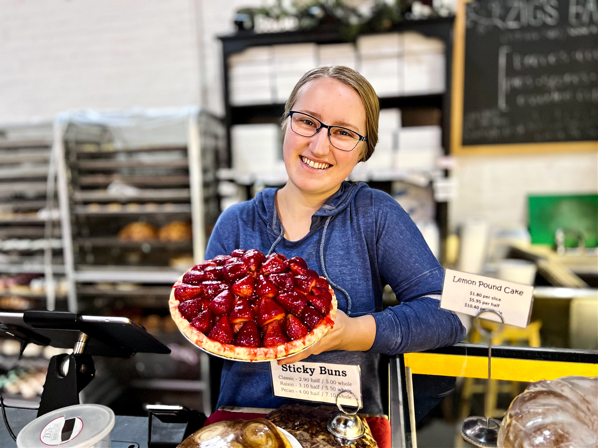 351309486_752760343299316_95790913337289147_n Zig’s Bakery</p>
<p>Opened by Brandon Zeigler in 2011, Zig’s Bakery is home to a plethora of baked goods and sweet deli items. Zig’s fills its cases each week with everything from savory scones and fruit pies to coffee cake and cupcakes. And you can rest easy knowing that each of their products is handmade from scratch with fresh, local ingredients. Whether you are craving a whoopie pie or need a freshly baked loaf of bread, give Zig’s a visit!</p>
<p>