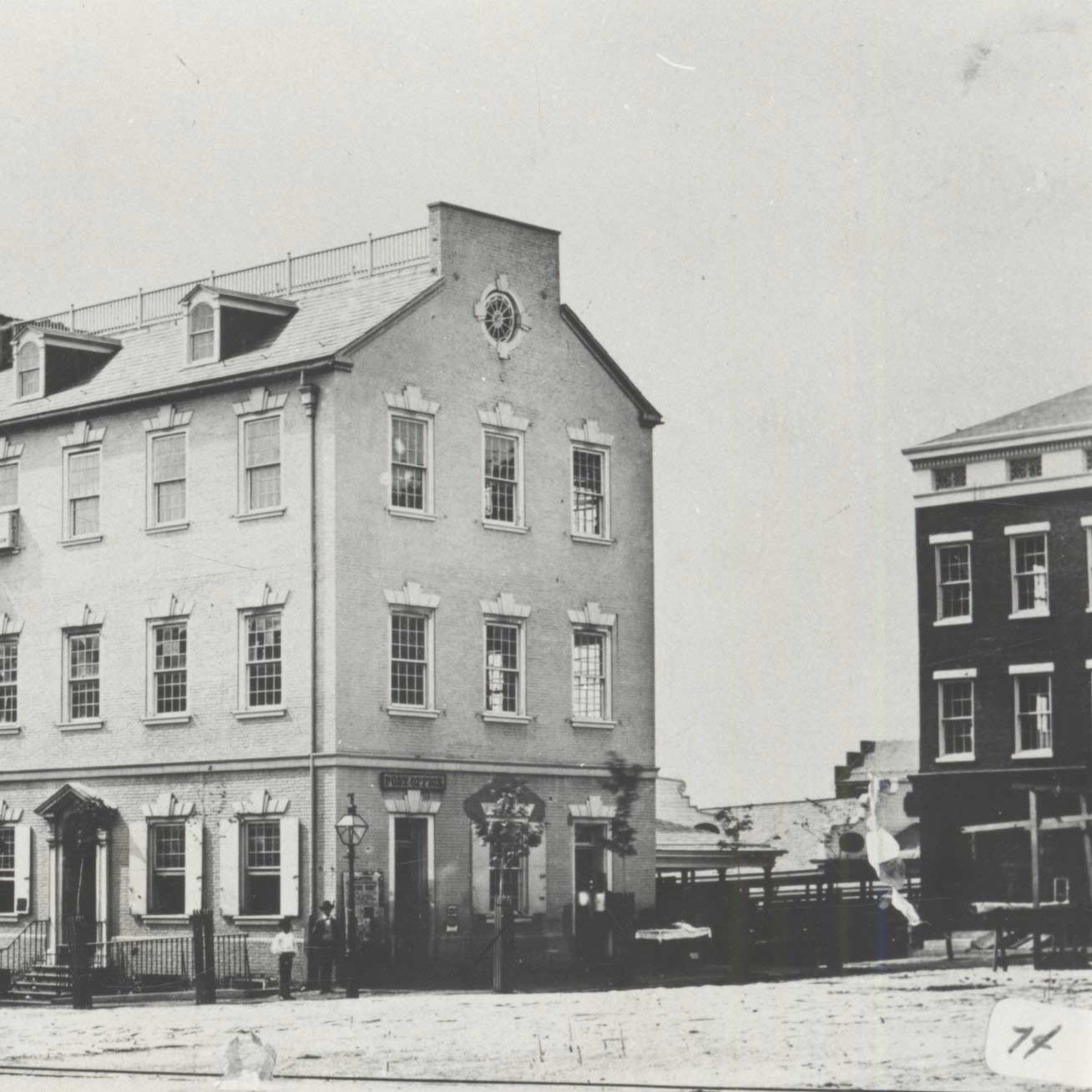 Early-Market-Growth EARLY MARKET GROWTH</p>
<p>Market sheds, circa 1866. Photo courtesy of LancasterHistory.org.<br />
In the years following its official charter, Lancaster set forth in embracing its coveted designation as a market town. A market clerk was appointed. Six stalls were built toward the end of 1742 to heed newly written market regulations.</p>
<p>And by 1757, the Lancaster Burgess erected the first official market building, though most likely just a simple, open-air structure with stalls and a roof. This arrangement continued to evolve through the years along with Lancaster, until finally being replaced in 1889 by the beautiful Market House that stands in Penn Square today.