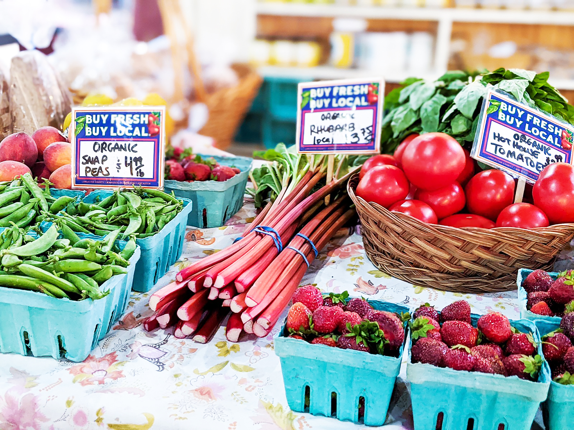 Produce at at Lancaster Central Market - America's Oldest Continually Running Farmer's Market in Lancaster, PA