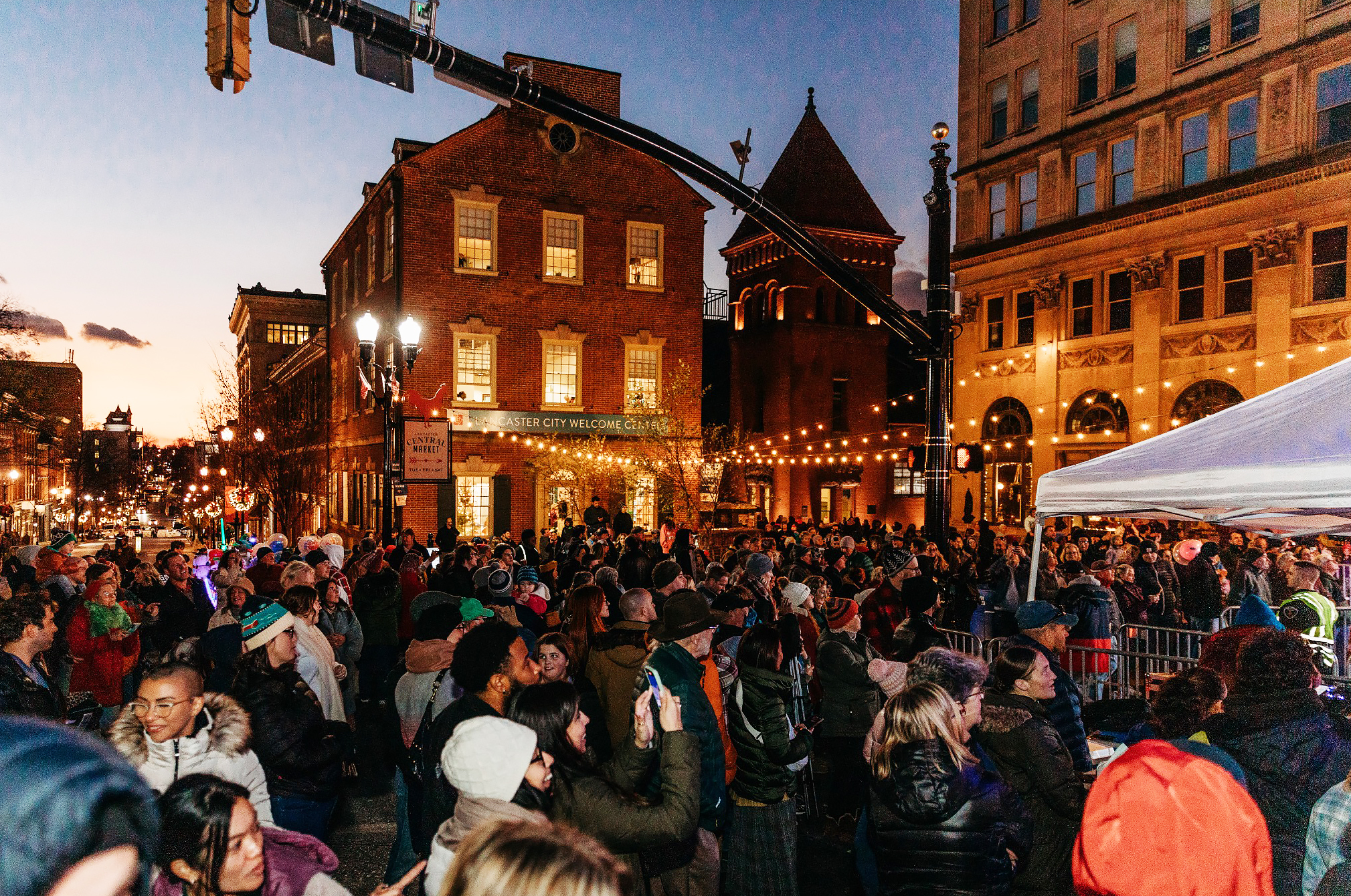 MTL-1 Mayor's Tree Lighting Holiday Events at Lancaster Central Market - America's Oldest Continually Running Farmer's Market in Lancaster, PA