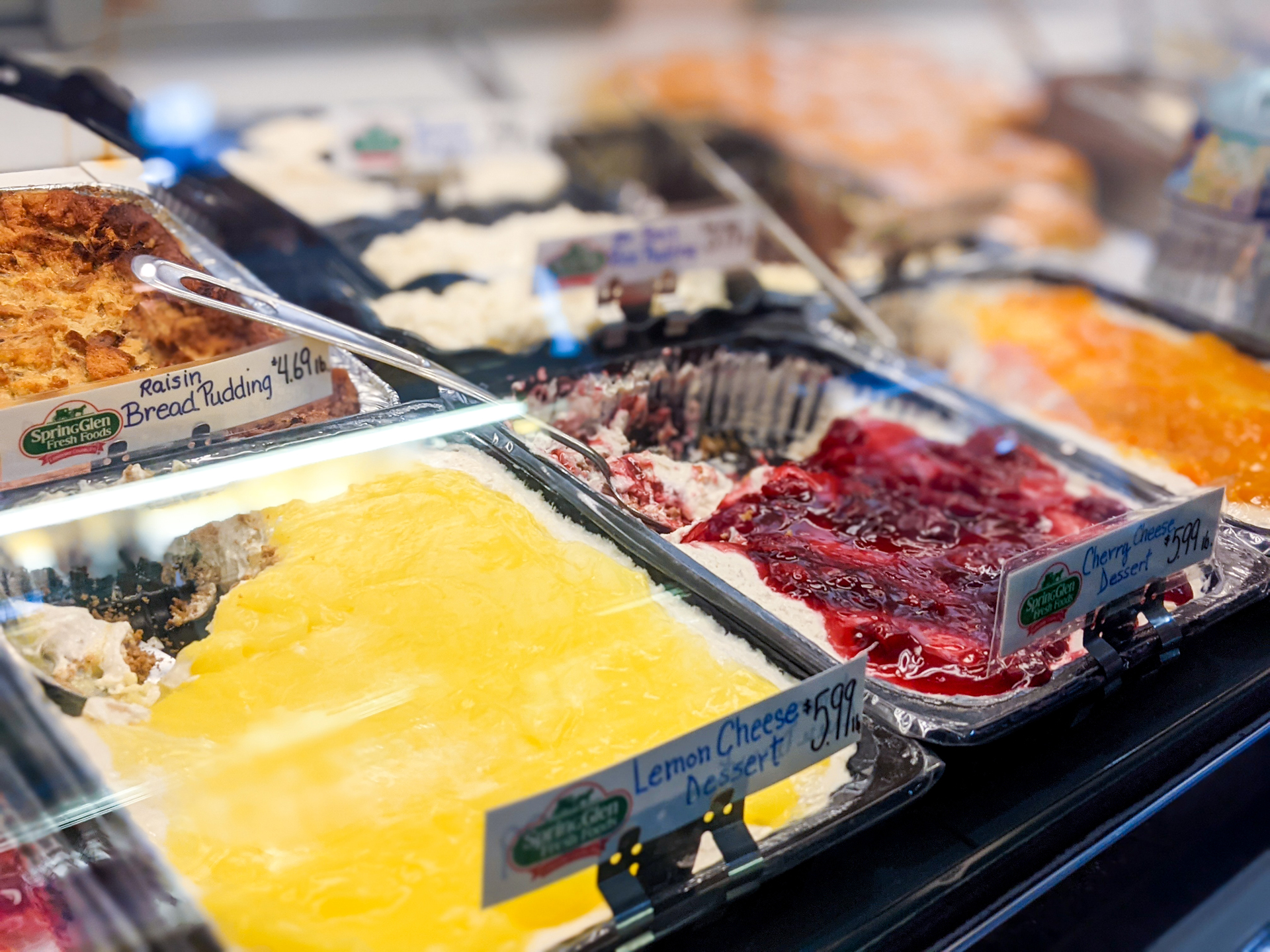 Spring-Glen Spring Glen Fresh Foods</p>
<p>Since 1942, Spring Glen Fresh Foods has been serving only the finest in fresh deli specialty items in the Mid-Atlantic region. They feature Lancaster County comfort favorites like chicken pot pie, chow chow, and Dutch potato salad. However, just as popular as their broad selection of salads is their great variety of soups and desserts. Friendly and eager to help you pick the perfect meal, your visit is sure to always be met with a warm welcome!