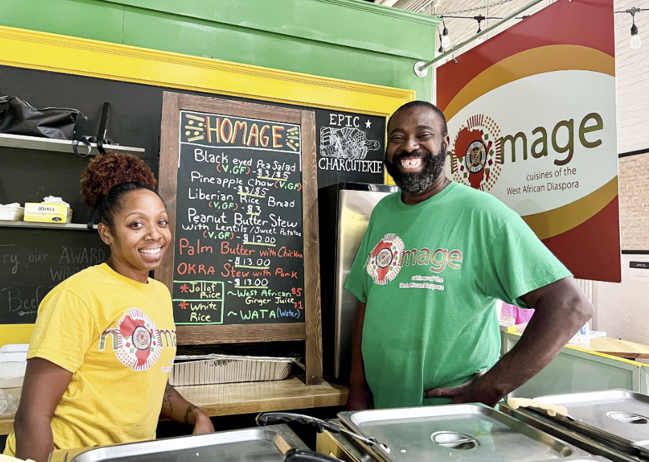 Screen Shot 2023-08-21 at 10.21.53 AM We are so excited that Chef Oliver Saye opened homage: Cuisines of the West African Diaspora last week in Lancaster</p>
<p>Central Market. Add a visit to STAND #59 to your #FriYay lunch break to indulge your taste buds in the incredible flavors<br />
of West Africa and the Caribbean!